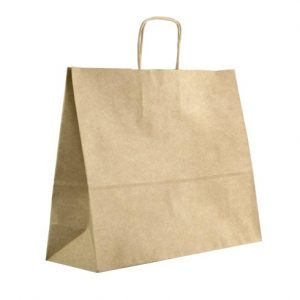 BOLSA DE PAPEL ASA RIZADA HORIZONTAL